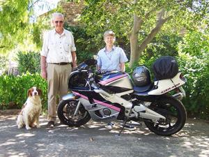 Walter and Ann with Trudy (a Brittney...French dog breed)