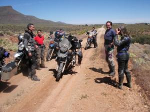 Day Three: On the way to Brandvlei: Gavin , Jeanne , Holger and Harley