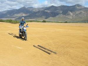 Miles of skidpan to play in: While the exercise was easy, the playing was hard...