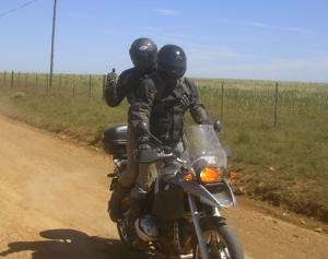 Labola & Shaded on the open road: it's so lekker sharing good company, no egos, just enjoying the lifetyle of adventure riding