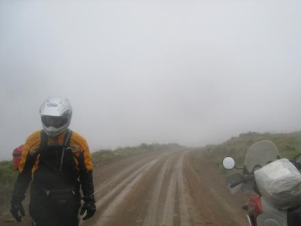 Gannaga pass: Visibility down to 10 meters at best when stationary