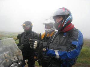 Gannaga Pass: Rynet, Junaid & General keeping warm