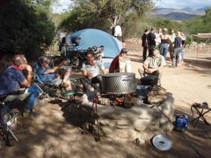 Our meals were awsome since we had veggies and chillies made by Hennie and Co every night. Check out the POT. I think Mauritzio