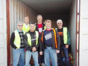 Here we are opening the shipping container to the seven bikes that were shipped FOC (thanks to Dave Dungbeetle) WOW! Christmas