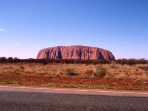 Ularu the Mountain on the flat lands of Australias outback