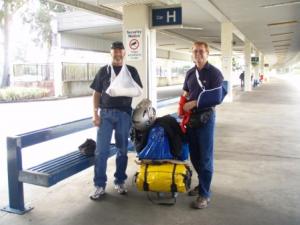 Al and Stu were picked up at the Airport by Tammy who was on fact finding mission for Alon