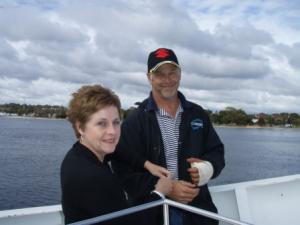 After taking us to the Royal Perth Mint we took a fantastiic river cruise up the Swan river to Rockenham