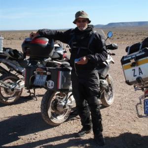 Rene on a recent trip to Namibia( not Sutherland )