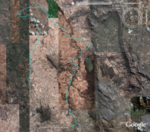 Here's the route in Google Earth